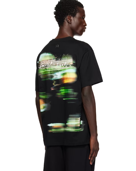 WOOYOUNGMI Black Light Graphic T-shirt