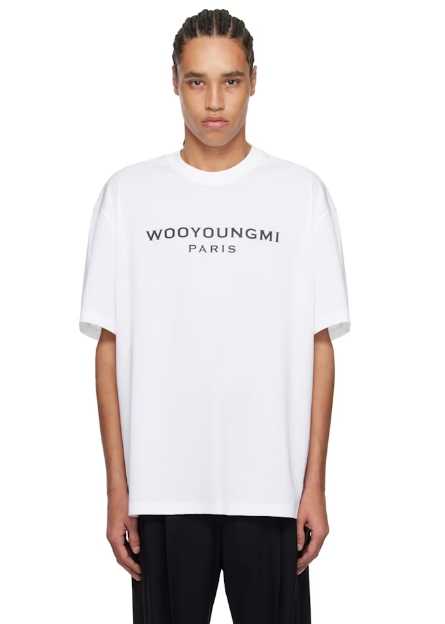 WOOYOUNGMI White Front Logo T-shirt