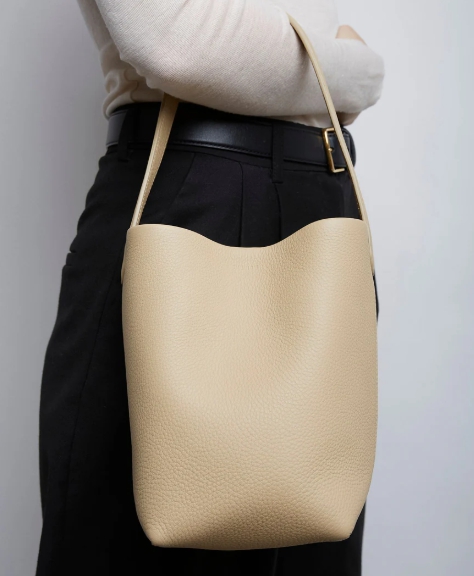 The Row Small N/S Park beige tote bag