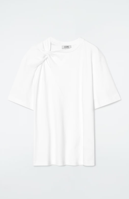 REGULAR TWIST-NECK T-SHIRT