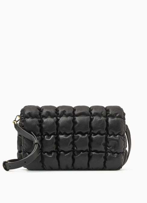 QUILTED CROSSBODY BAG - LEATHER