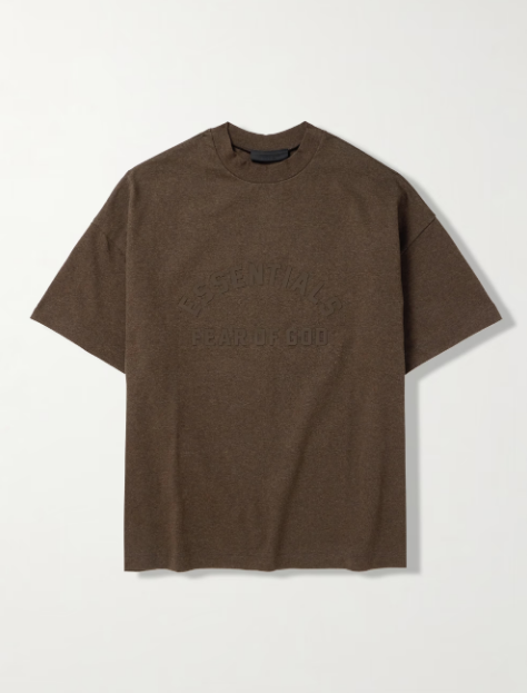피어오브갓 에센셜 Oversized Logo-Appliquéd Cotton-Jersey T-Shirt