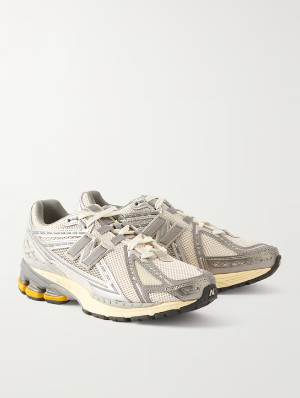 뉴발란스 1906R Rubber-Trimmed Mesh and Metallic Faux Leather Sneakers