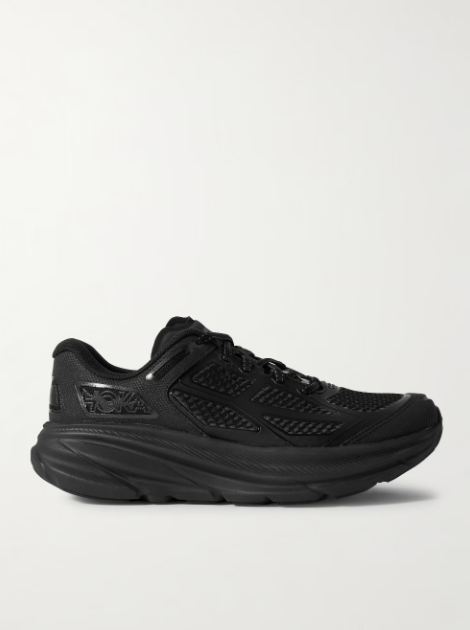 호카 Clifton One9 Rubber-Trimmed Mesh Sneakers