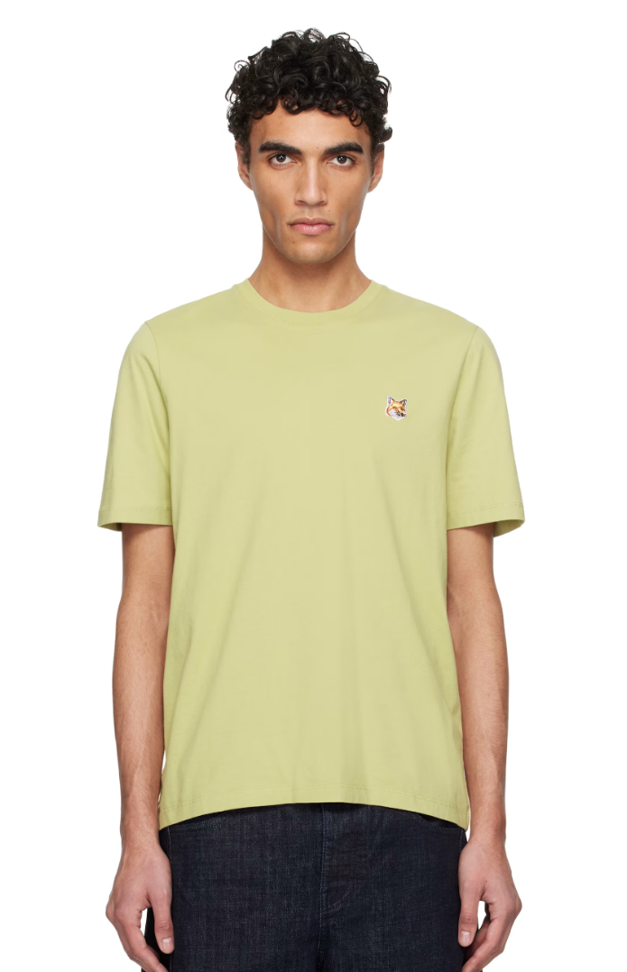 Maison Kitsuné Green Fox Head Patch Regular T-shirt