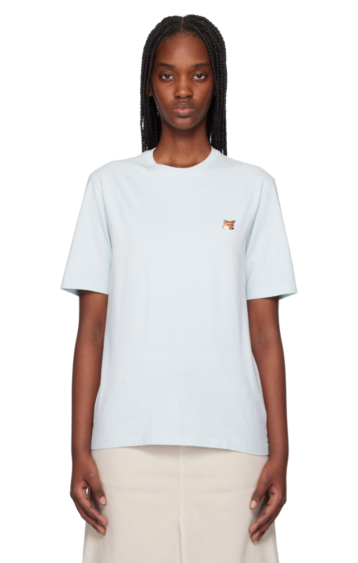 Maison Kitsuné Blue Fox Head Patch Regular T-shirt