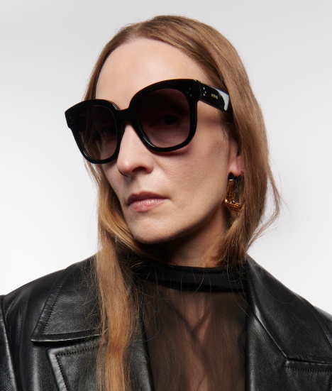 Celine Eyewear D 프레임 아세테이트 선글라스