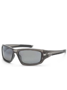 Oakley Valve Men's Grey Wrap Polarized Sunglasses