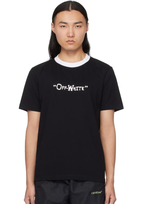 Off-White Black 'Off' Quote Slim T-shirt