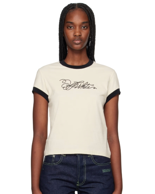 Off-White Off-White Script Fitted T-shirt