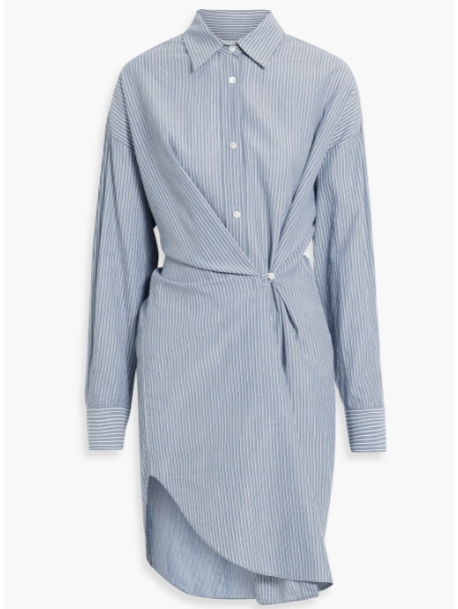 MARANT ÉTOILE Seen striped cotton shirt dress