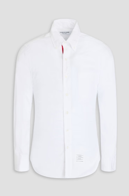 THOM BROWNE Cotton-poplin shirt