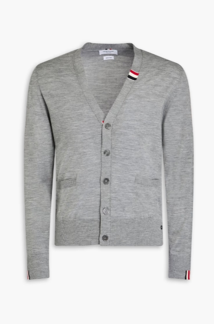 THOM BROWNE Wool-blend cardigan