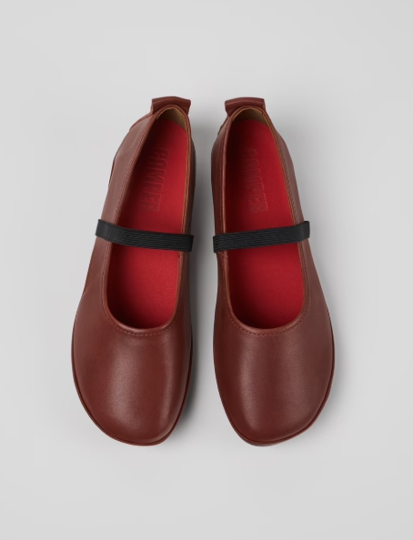 Right Red Leather Women's Shoes
