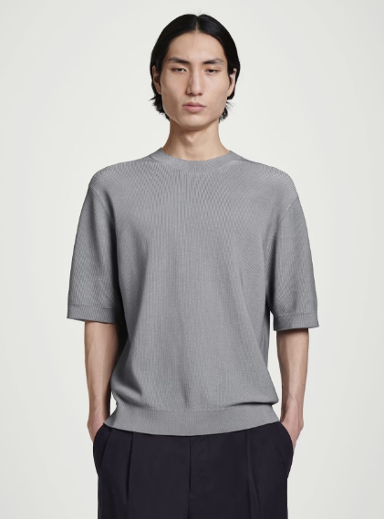 RELAXED PRINTED KNITTED T-SHIRT