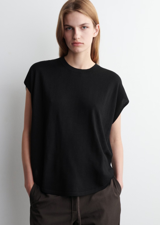 CIRCLE-CUT MERINO WOOL TOP