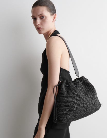 CAVATELLI CLUTCH BAG - STRAW