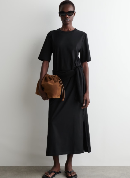 COTTON MIDI T-SHIRT DRESS