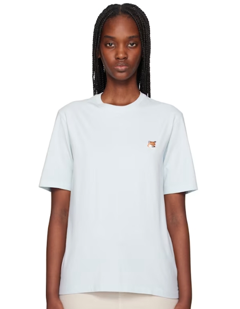 Maison Kitsuné Blue Fox Head Patch Regular T-shirt
