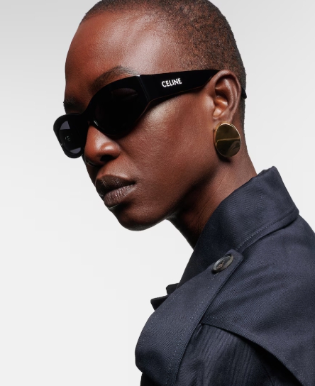 Celine Eyewear Monochroms 오벌 선글라스