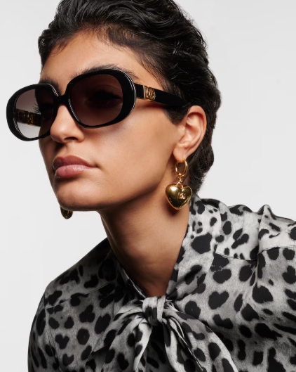 Dolce&Gabbana DG Allure 레오파드 프린트 라운드
