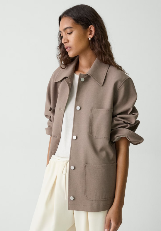Oversized Utility Jacket in Neoteric Twill
