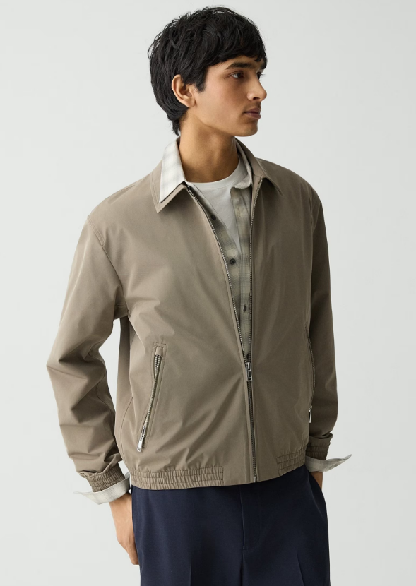 Blouson Zip Jacket in Foundation Twill