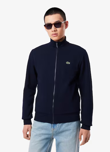Men's Zip-Up High-Neck Fleece Sweatshirt