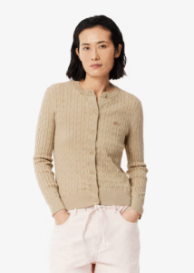 Lacoste 라코스테 50% 원피스 카라티 가디건 직구