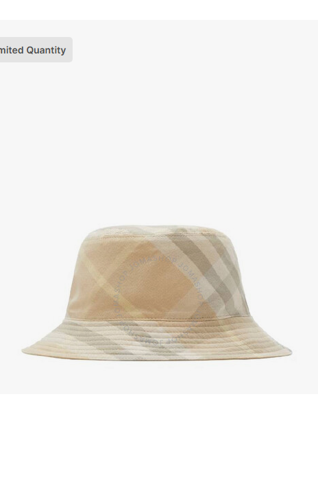 Burberry Reversible Cotton Blend Bucket Hat