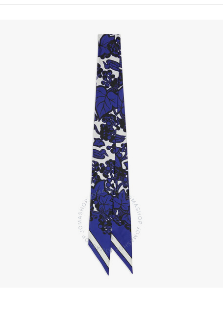 Burberry Ivy Floral-Print Silk Scarf