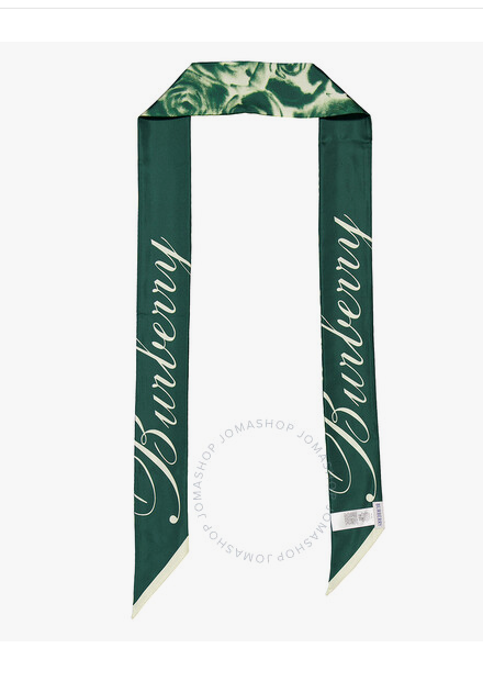 Burberry Rose-Print Silk Scarf
