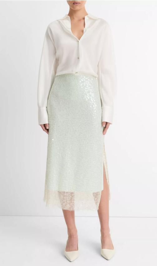 Glassy Sequin Skirt