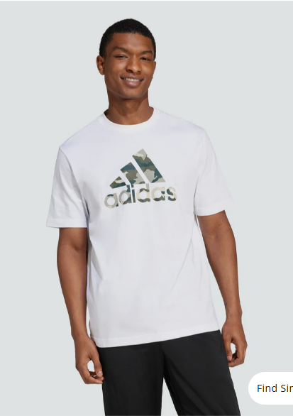 men's camo badge of sport graphic tee