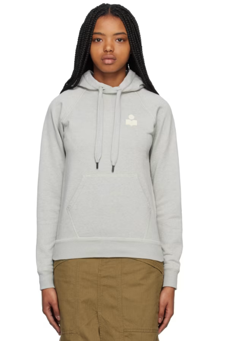 Isabel Marant Etoile Gray Malibu Hoodie