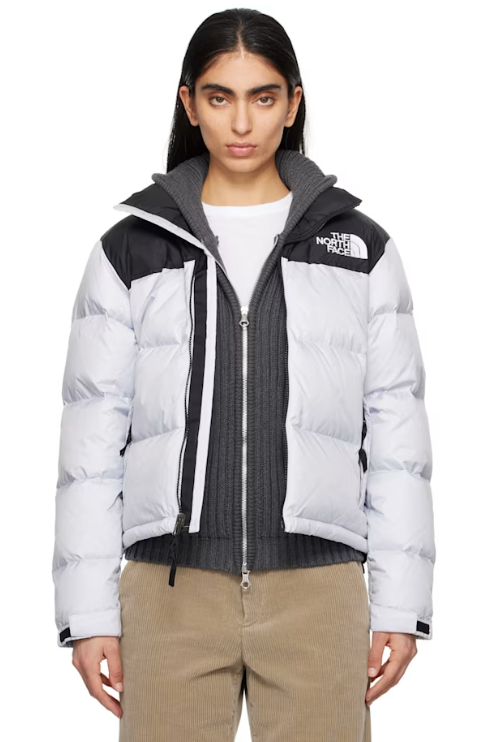 The North Face Gray 1996 Retro Nuptse Down Jacke