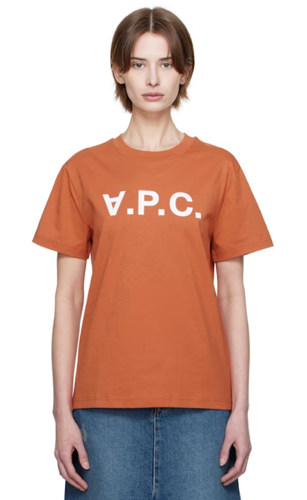 A.P.C. Orange Standard Grand VPC T-shirt