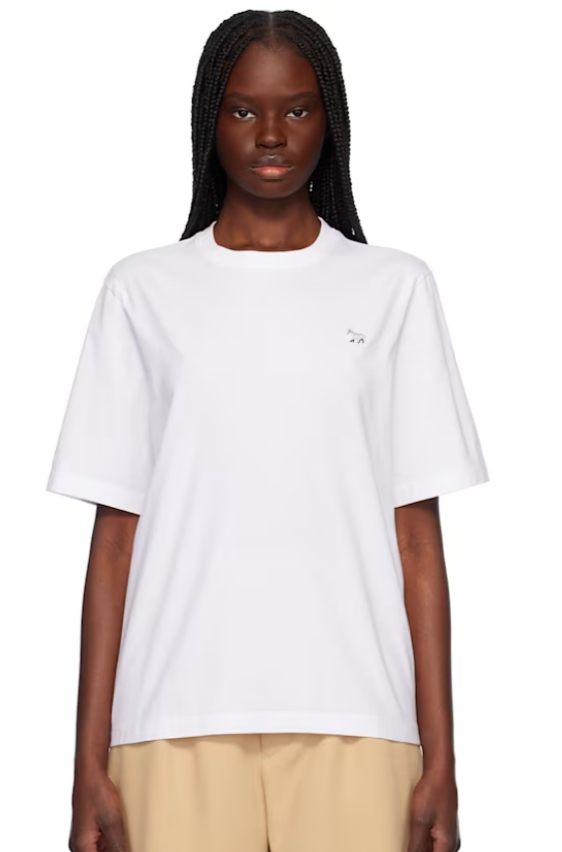 Maison Kitsuné White Baby Fox Patch Comfort T-shirt