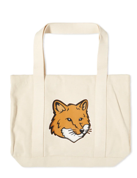 Maison Kitsune Fox Head Tote Bag