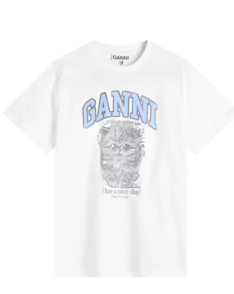 GANNI Kitty Margot Relaxed T-Shirt