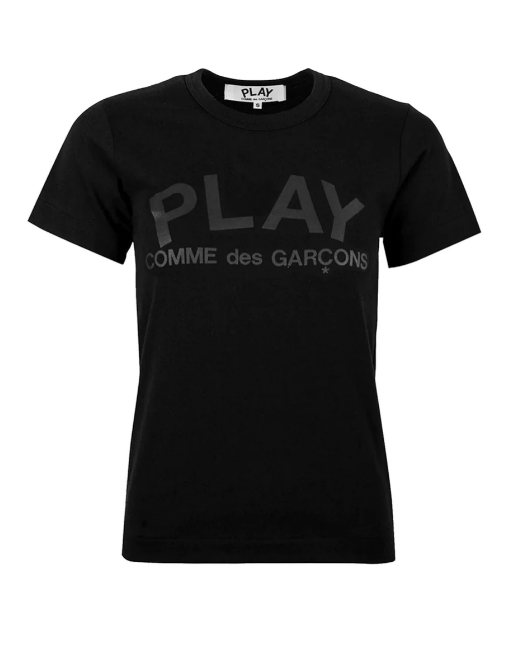 COMME des GARCONS PLAY PLAY Logo On Front And Back Tee Women