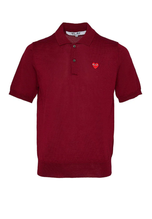 COMME des GARCONS PLAY Short Sleeve Polo Unisex