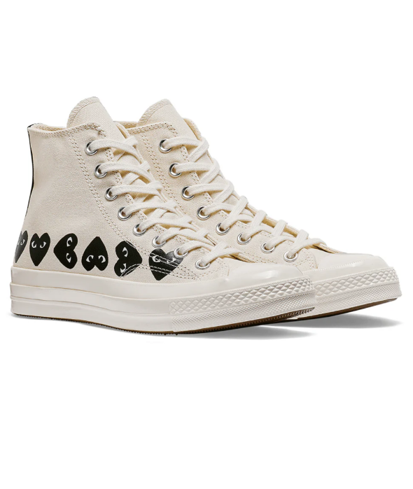 COMME des GARCONS PLAY CONVERSE Converse Multi Black Heart High Top