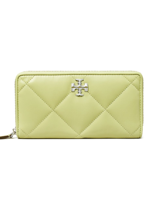 Tory Burch Kira Diamond Quilt Zip Leather Continental Wallet