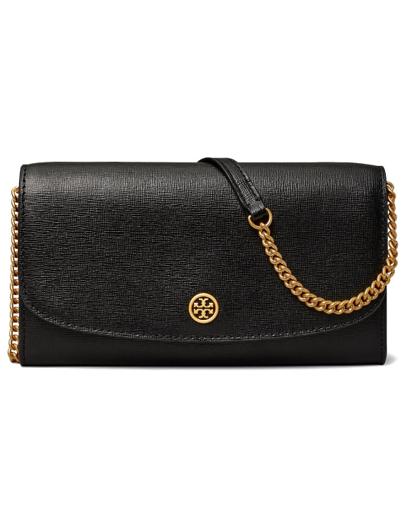 Tory Burch Robinson Saffiano Chain Wallet