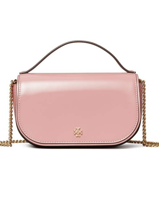 Tory Burch Emerson Patent Top Handle Leather Crossbody