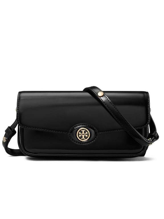 Tory Burch Robinson Spazzolato E/W Leather Shoulder Bag