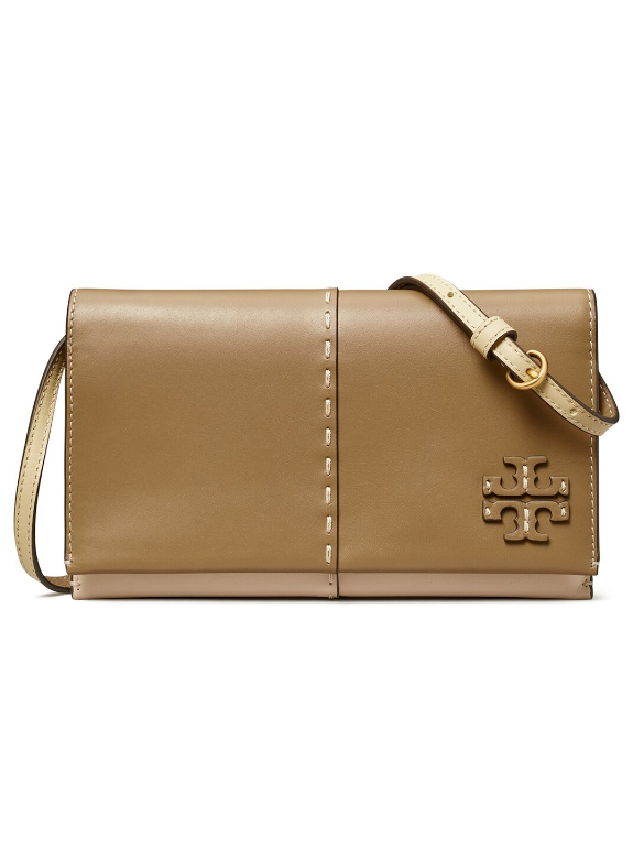 Tory Burch McGraw Colorblocked Leather Wallet Crossbody