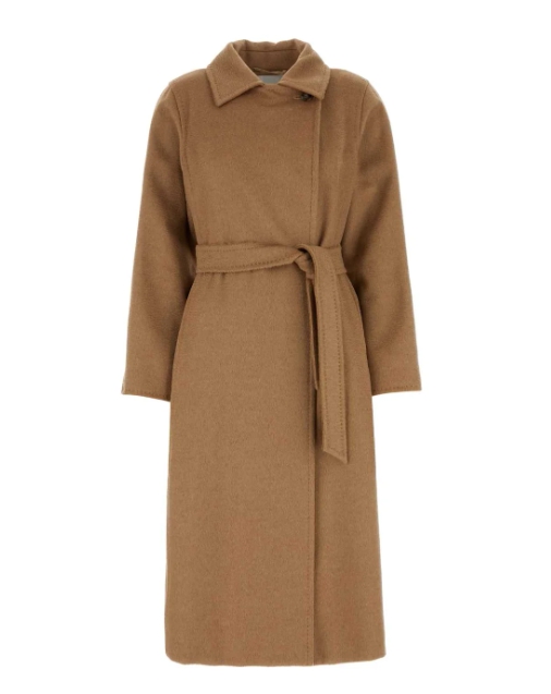 Max Mara Manuela 아이콘 벨트 긴소매 코트