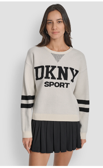 LOGO VARSITY JACQUARD SWEATER